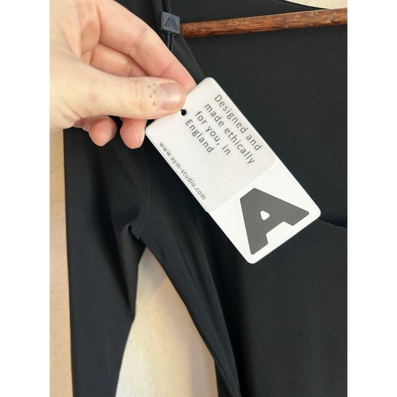 AYM Walter Reversible Maxi Dress S NWT Lace Up Corset Back Black Hourglass - Picture 4 of 9